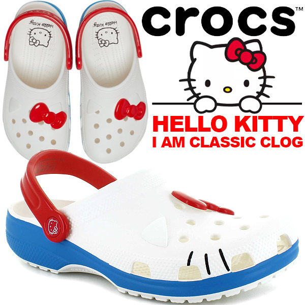 楽天市場】crocs HELLO KITTY I AM CLASSIC CLOG WHITE 209438-100