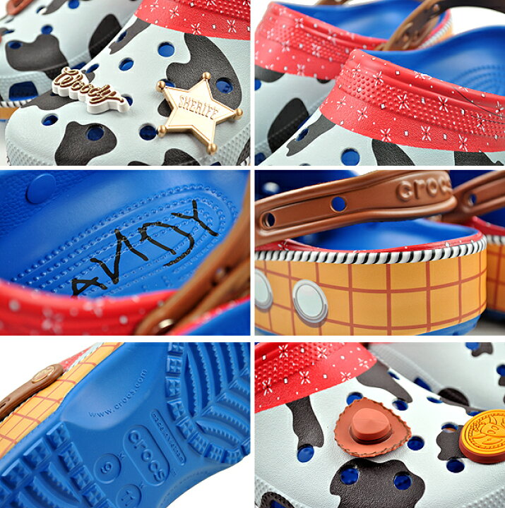 楽天市場】crocs TOY STORY WOODY CLASSIC CLOG BLUE JEAN 209446-4gx 