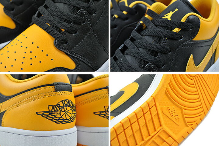 楽天市場】NIKE AIR JORDAN 1 LOW black/yellow ochre-white 553558 
