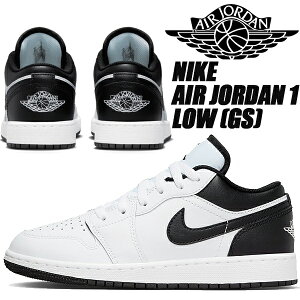 NIKE AIR JORDAN 1 LOW(GS) white/black-wht 553560-132 iCL GAW[_ 1 [ K[Y fB[X Xj[J[ zCg ubN IJ