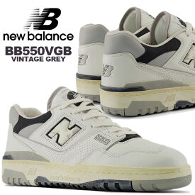 NEW BALANCE BB550VGB VINTAGE PACK GREY width D ニューバランス 550 ヴィンテージ加工 アンティーク レディース スニーカー ホワイト グレー