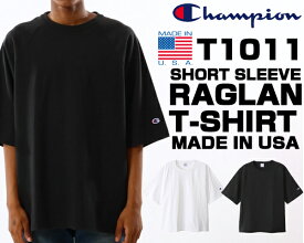 Champion T1011 RAGLAN SHORT SLEEVE TEE MADE IN USA c5-t306 チャンピオン ティーテンイレブン ラグラン ショートスリーブ Tシャツ 半袖 ラグランスリーブ アメリカ製