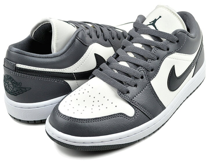 楽天市場】NIKE WMNS AIR JORDAN 1 LOW sail/off noir-dark grey-white 