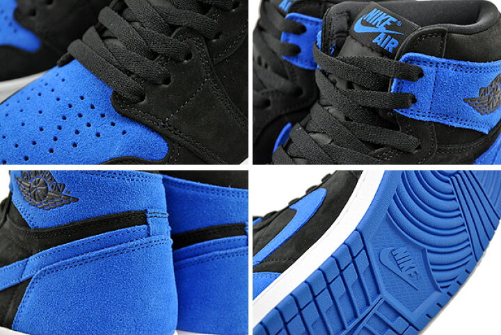 楽天市場】NIKE AIR JORDAN 1 RETRO HIGH OG black/royal blue-white 