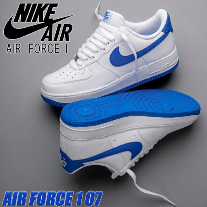 楽天市場】NIKE AIR FORCE 1 07 white/photo blue-white fj4146-103  