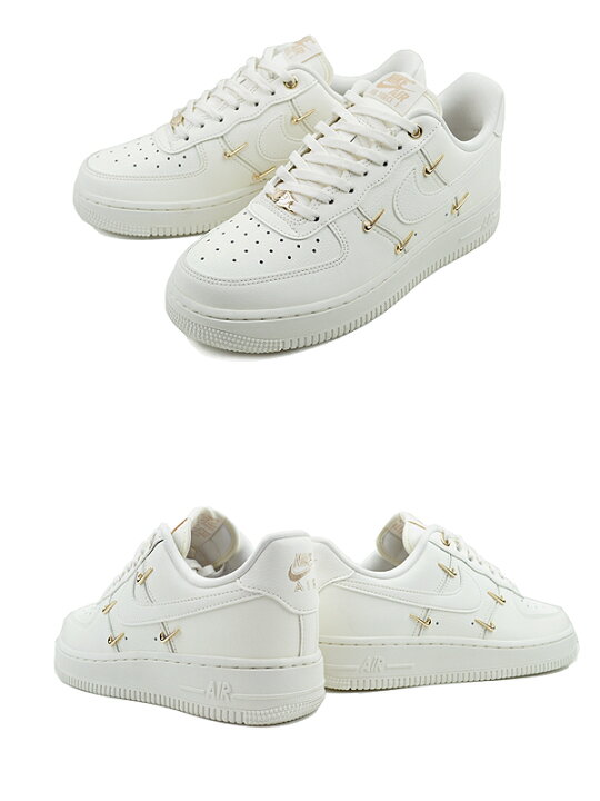 楽天市場】NIKE WMNS AIR FORCE 1 07 LX sail/sail-sail-metallic gold  