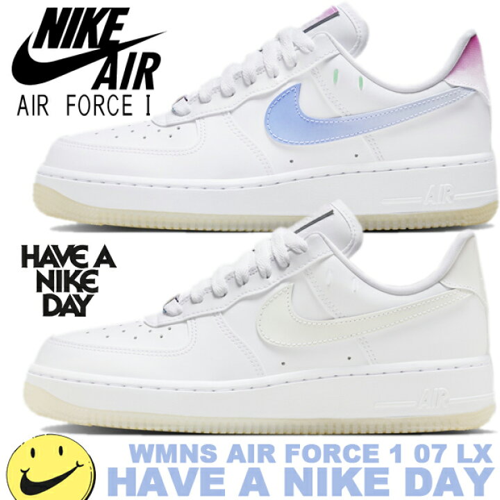 楽天市場】NIKE WMNS AIR FORCE 1 07 LX HAVE A NIKE DAY white/white  