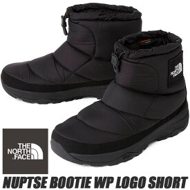 THE NORTH FACE NUPTSE BOOTIE WP LOGO SHORT TNF BLACK/TNF BLACK nf52280-kk ノースフェイス ヌプシブーティー ウォータープルーフ ロゴ ショート ブーツ 防水 暖 ダウン