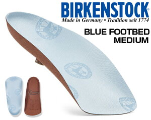 BIRKENSTOCK THE BLUE FOOTBED (MIDIUM FIT) 1025934 �r���P���V���g�b�N �u���[�t�b�g�x�b�h �~�f�B�A���t�B�b�g �u���[ �C���\�[�� �R���N ���~�����O���Ȃ��t���b�g�V���[�Y�p