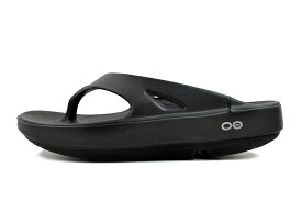 [ ポイントUP & 最大2000円OFFクーポン ] OOFOS OOriginal BLACK 2000010050182 ウーフォス ウーオリジナル ユニセックス リカバリーシューズ サンダル ブラック クッション 疲労回復 フリップフロップ トング