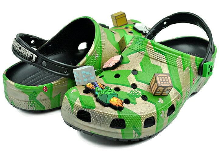 楽天市場】crocs MINECRAFT ELEVATED CLOG MULTI-RAYURES 208472-90h 