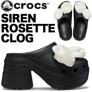 crocs SIREN ROSETTE CLOG BLACK 210367-001 NbNX TC [bg NbO ubN zCg  q[ KN fB[X