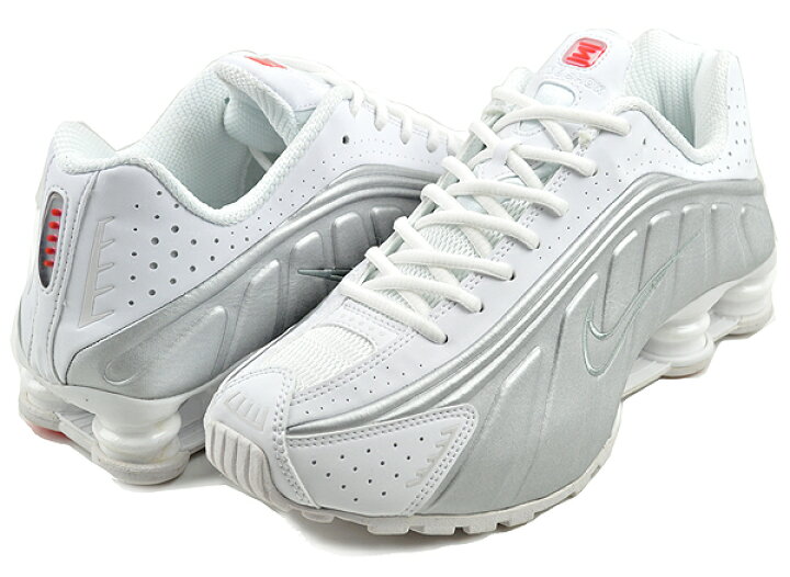 楽天市場】NIKE SHOX R4 white/wht-metallic silver ar3565-101 ナイキ  