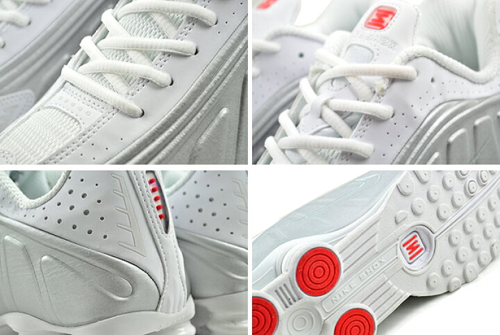 楽天市場】NIKE SHOX R4 white/wht-metallic silver ar3565-101 ナイキ  