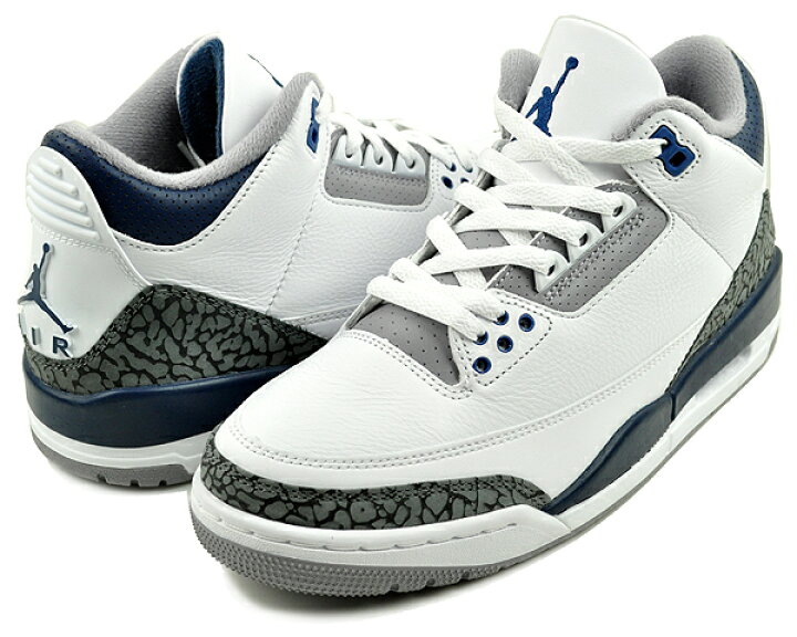 楽天市場】NIKE AIR JORDAN 3 RETRO white/midnight navy ct8532-140 