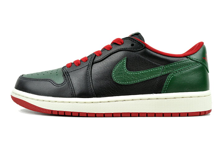 楽天市場】NIKE WMNS AIR JORDAN 1 RETRO LOW OG black/gorge green 