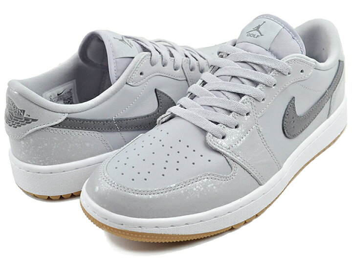 楽天市場】NIKE AIR JORDAN 1 LOW GOLF wolf grey/iron grey-white 
