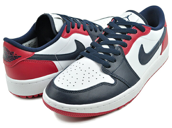 楽天市場】NIKE AIR JORDAN 1 LOW GOLF USA white/obsidian-varsity 