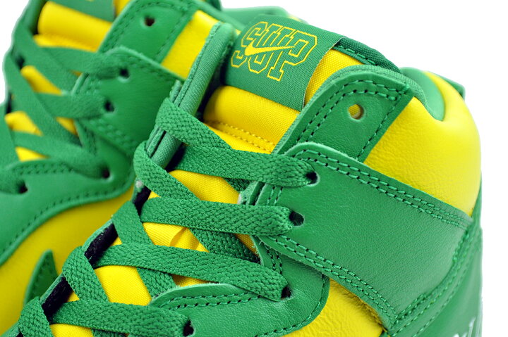 楽天市場】NIKE SB DUNK HI OG QS SUPREME By Any Means yellow zest 