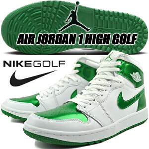 [18���͂����ڊ��Ӄf�[���|�C���g5�{!!]NIKE AIR JORDAN 1 HIGH GOLF white/pine green dq0660-130 �i�C�L �G�A�W���[�_�� 1 �n�C �S���t �z���C�g �p�C���O���[�� ���^���b�N AJ1 �X�p�C�N���X