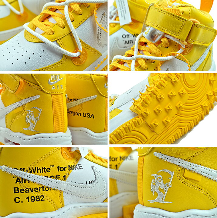 楽天市場】NIKE AIR FORCE 1 MID SP LTHR OFF-WHITE white/wht-varsity 
