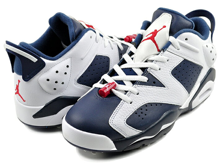 楽天市場】NIKE JORDAN RETRO 6 GOLF white/midnight navy dv1376-101 