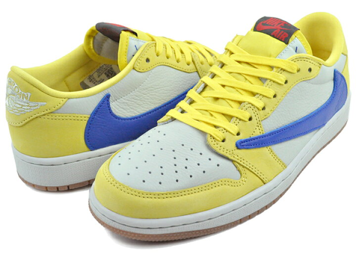 楽天市場】NIKE WMNS AIR JORDAN 1 LOW OG SP TRAVIS SCOTT canary  