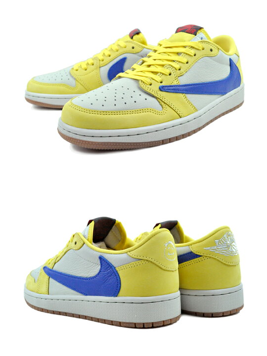 楽天市場】NIKE WMNS AIR JORDAN 1 LOW OG SP TRAVIS SCOTT canary  