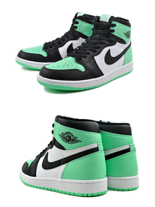 楽天市場】NIKE AIR JORDAN 1 RETRO HIGH OG white/black-green glow 