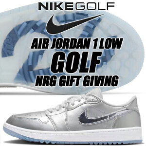 NIKE AIR JORDAN 1 LOW GOLF NRG GIFT GIVING metallic silver/slv fd6848-001 ナイキ エアジョーダン 1 ロー ゴルフ エナジー メタリックシルバー AJ1 スパイクレス ギフト ギヴィング