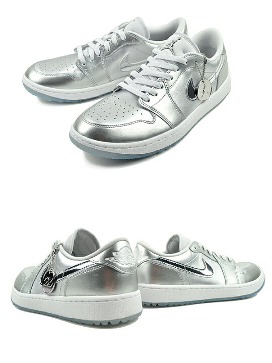 楽天市場】NIKE AIR JORDAN 1 LOW GOLF NRG GIFT GIVING metallic 