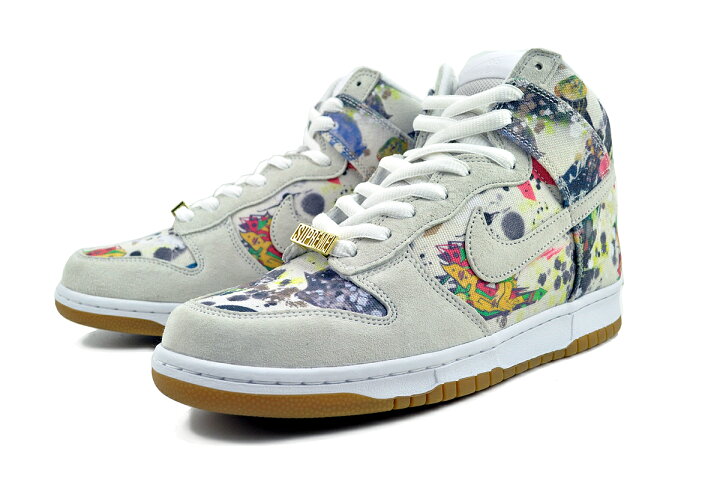 楽天市場】NIKE SB DUNK HIGH OG QS SUPREME RAMMELLZEE white/wht 