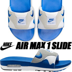 NIKE AIR MAX 1 SLIDE white/royal blue-black fj4007-100 ナイキ エアマックス 1 スライド サンダル スポーツサンダル ホワイト ロイヤル