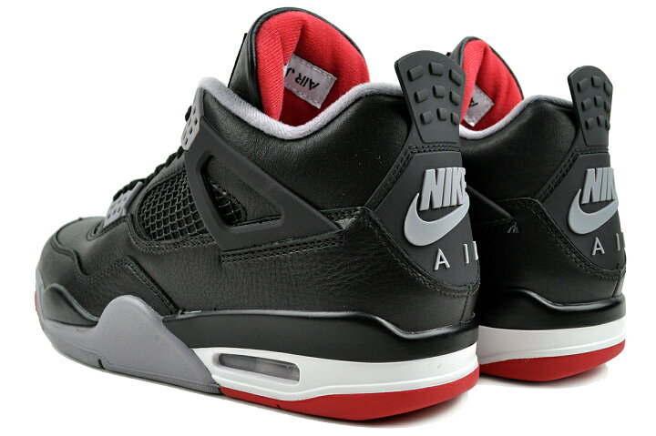 楽天市場】NIKE AIR JORDAN 4 RETRO BRED REIMAGINED black/fire red 