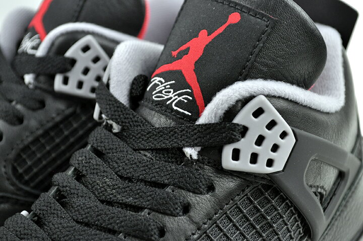 楽天市場】NIKE AIR JORDAN 4 RETRO BRED REIMAGINED black/fire red 