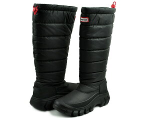 [ |CgUP & ȊN[|!! ] HUNTER WOMENS INTREPID TALL SNOW BOOT BLACK wft2108wwu-blk n^[ Cgsbh CVCeBh g[ Xm[ u[c fB[X ubN _E