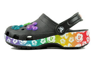 crocs CLASSIC DISNEY RAINBOW CLOG KIDS BLACK/MULTI 207743-0c4 NbNX NVbN fBYj[ C{[ NbO LbY ~bL[}EX ubN C{E qC T_ rbOLbY