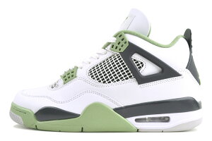 NIKE WMNS AIR JORDAN 4 RETRO white/oil reen-dark ash aq9129-103 ナイキ ウィメンズ エアジョーダン 4 レトロ ホワイト オイルグリーン ークアッシュ AJIV