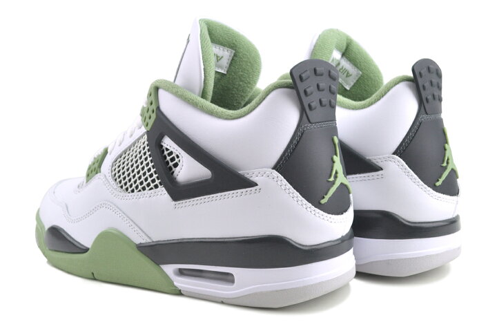 楽天市場】NIKE WMNS AIR JORDAN 4 RETRO white/oil reen-dark ash  