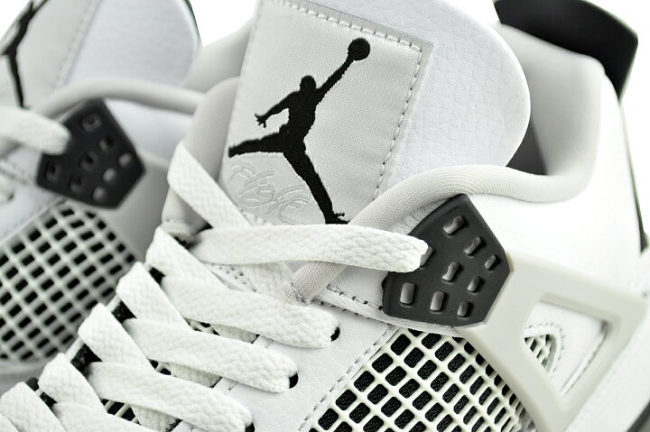 楽天市場】NIKE AIR JORDAN 4 RETRO MILITARY BLACK white/black 