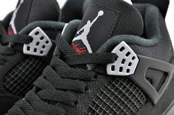 楽天市場】NIKE AIR JORDAN 4 RETRO SE BLACK CANVAS black/lt steel