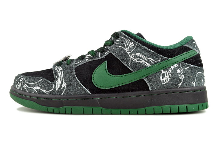 楽天市場】NIKE SB DUNK LOW PRO QS There Skateboards black/gorge 