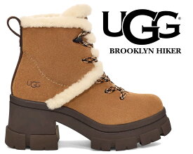UGG WOMENS BROOKLYN HIKER 1163950 アグ ウィメンズ ブルックリン ハイカー 防水スエード 厚底 ヒール ブーツ シープスキン