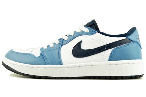 NIKE AIR JORDAN 1 LOW GOLF white/armory navy-aegean storm dd9315-115 �i�C�L �G�A�W���[�_�� 1 ���[ �S���t �X�p�C�N���X �z���C�g �A�[�����[ �l�C�r�[ �G�[�Q�� �X�g�[�� �S���t�V���[�Y