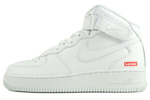 NIKE AIR FORCE 1 MID / SUPREME white/white-wht fz8784-100 iCL GAtH[X 1 ~bh Vv[ zCg Xj[J[ AF1