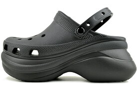 【送料無料 クロックス クラシック ベイ クロッグ】crocs CLASSIC BAE CLOG BLACK 206302-001 ブラック 厚底