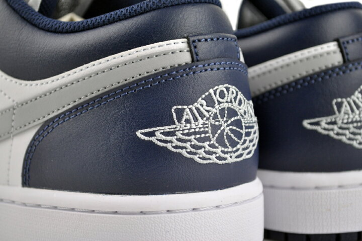 楽天市場】NIKE AIR JORDAN 1 LOW white/wolf grey-midnight navy 
