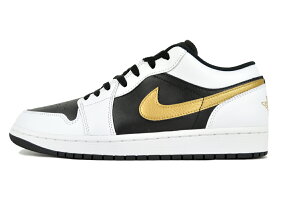 NIKE AIR JORDAN 1 LOW wht/metallic gold-blk 553558-172 iCL GAW[_ 1 [ zCg ^bNS[h ubN