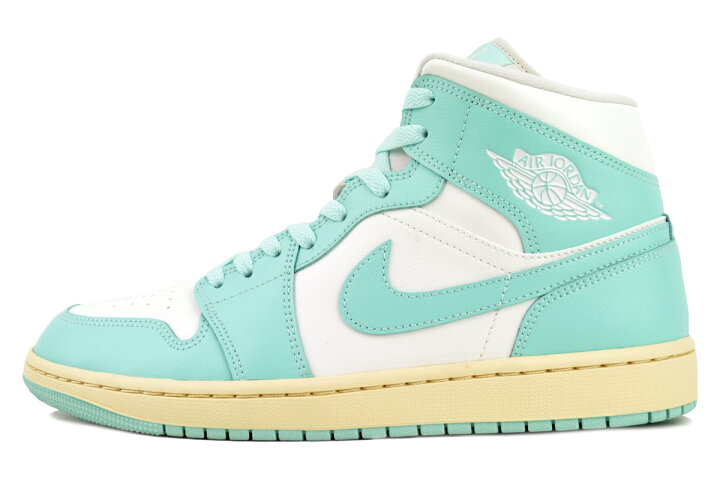 楽天市場】NIKE WMNS AIR JORDAN 1 MID sail/light dew-muslin bq6472 