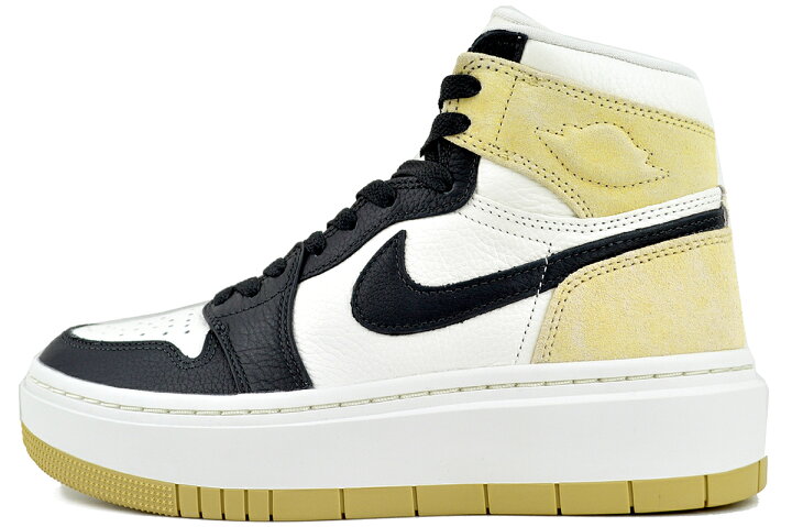 楽天市場】NIKE WMNS AIR JORDAN 1 ELEVATE HIGH team gold/dk smoke 